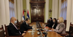 25 January 2022 The National Assembly Speaker in meeting with the representatives of the Chamber of Nurses and Healthcare Technicians of Serbia